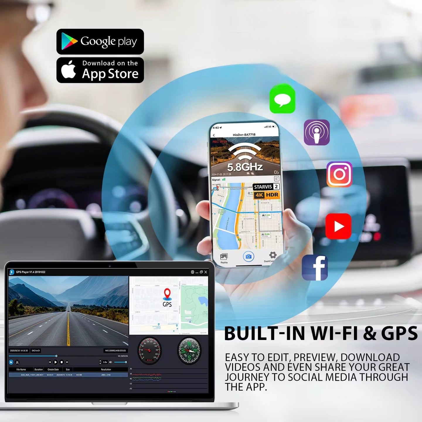 HMG Exclusive Front And Rear Dashcam - HMG Automotive