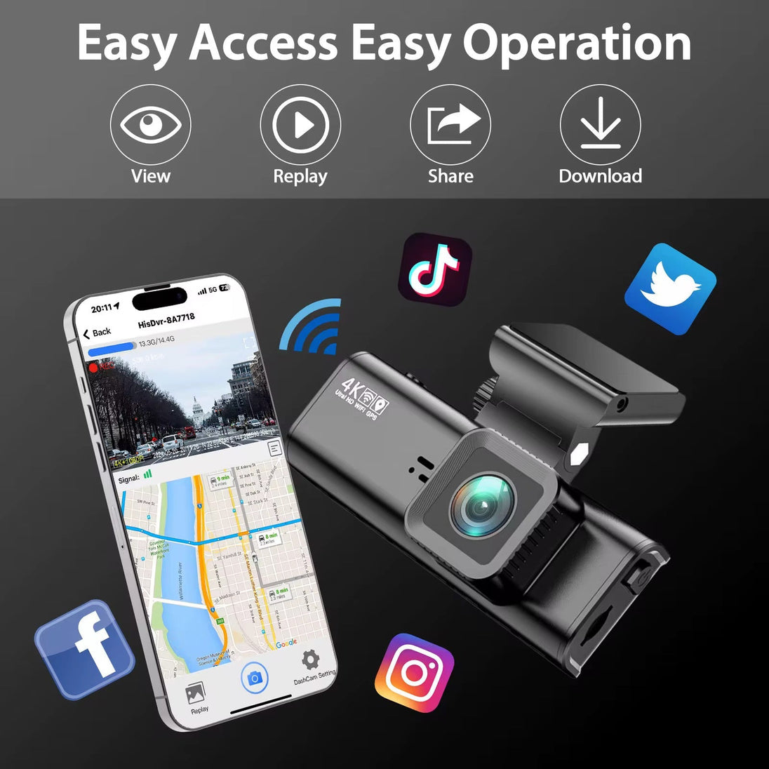 HMG Exclusive Front And Rear Dashcam - HMG Automotive