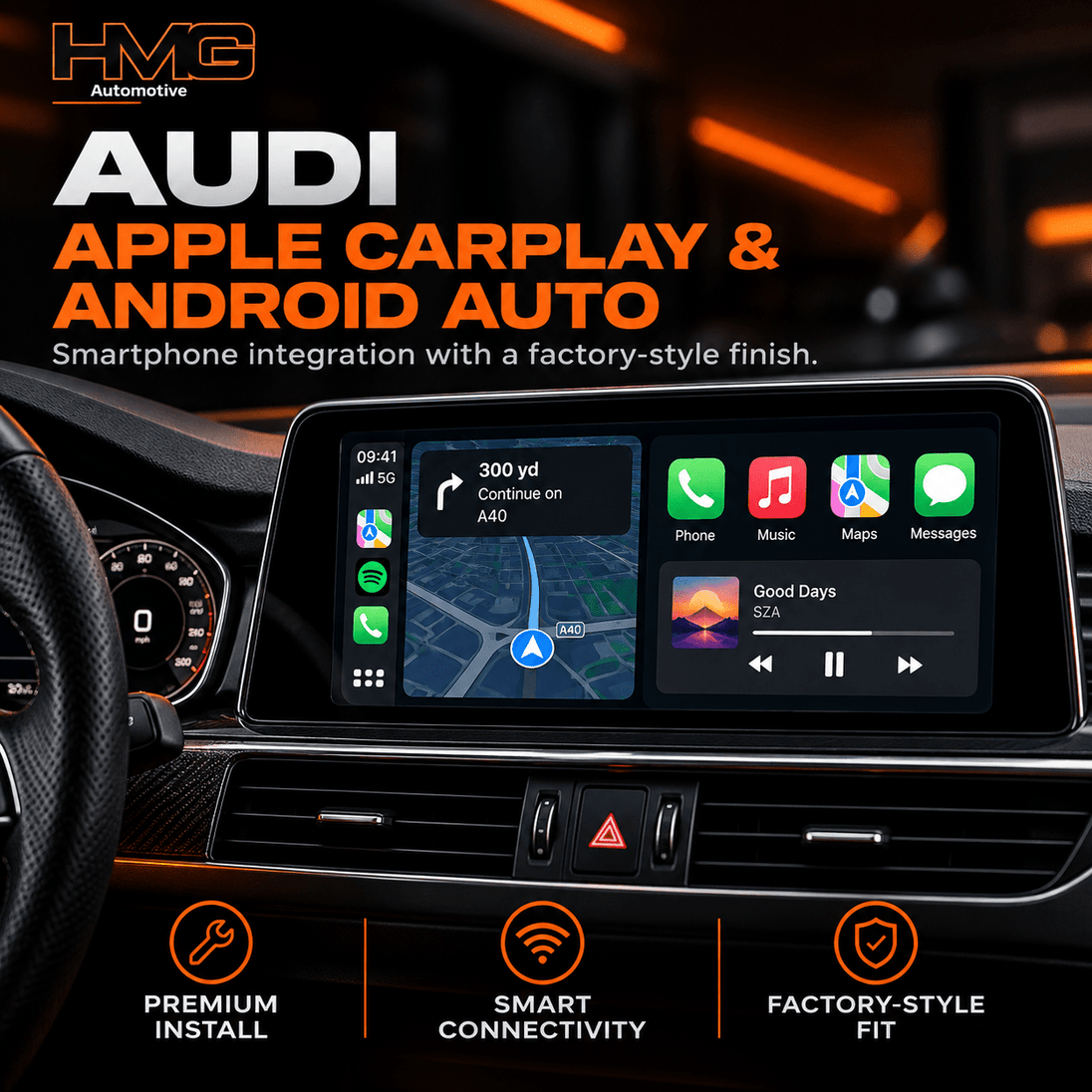 Audi Apple CarPlay & Android Auto Upgrade - HMG Automotive