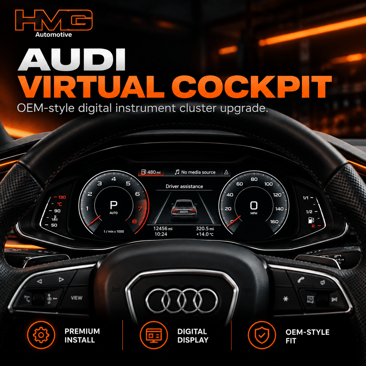 Audi Virtual Cockpit Upgrade | Digital Instrument Cluster - HMG Automotive
