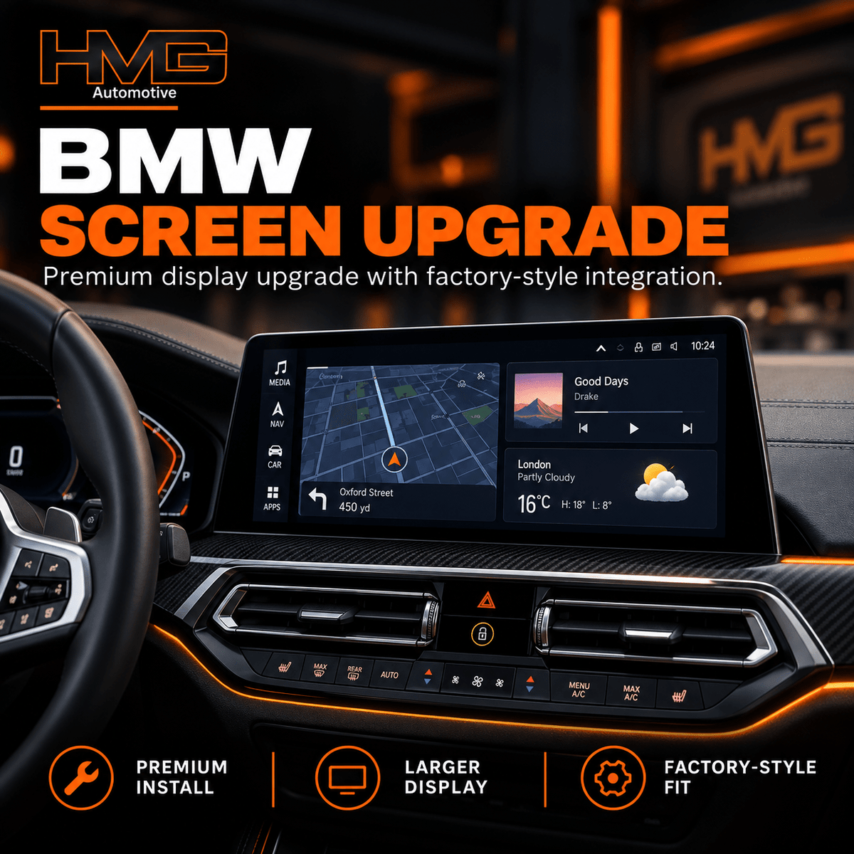 BMW Screen Upgrade | Apple CarPlay & Android Auto - HMG Automotive
