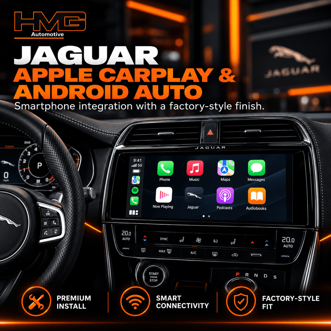 Jaguar Apple CarPlay & Android Auto Upgrade - HMG Automotive