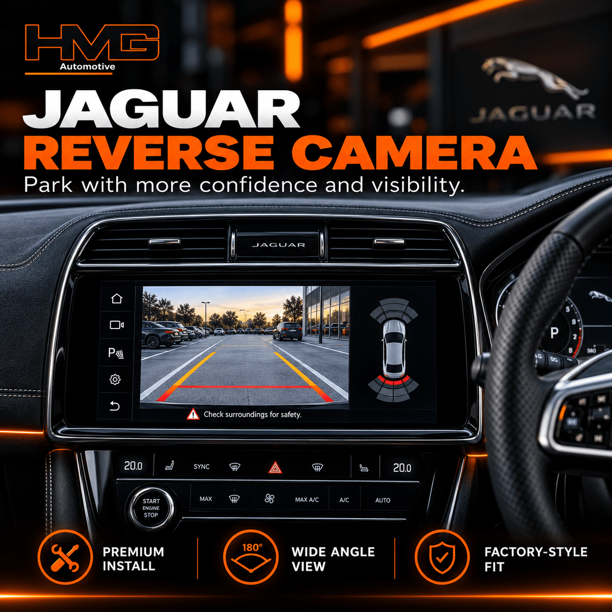 Jaguar Reverse Camera Installation - HMG Automotive
