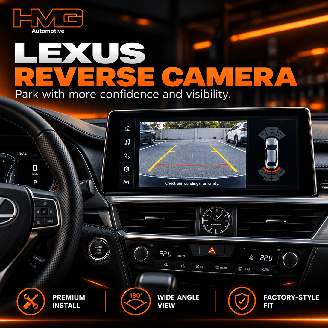 Lexus Reverse Camera Installation - HMG Automotive