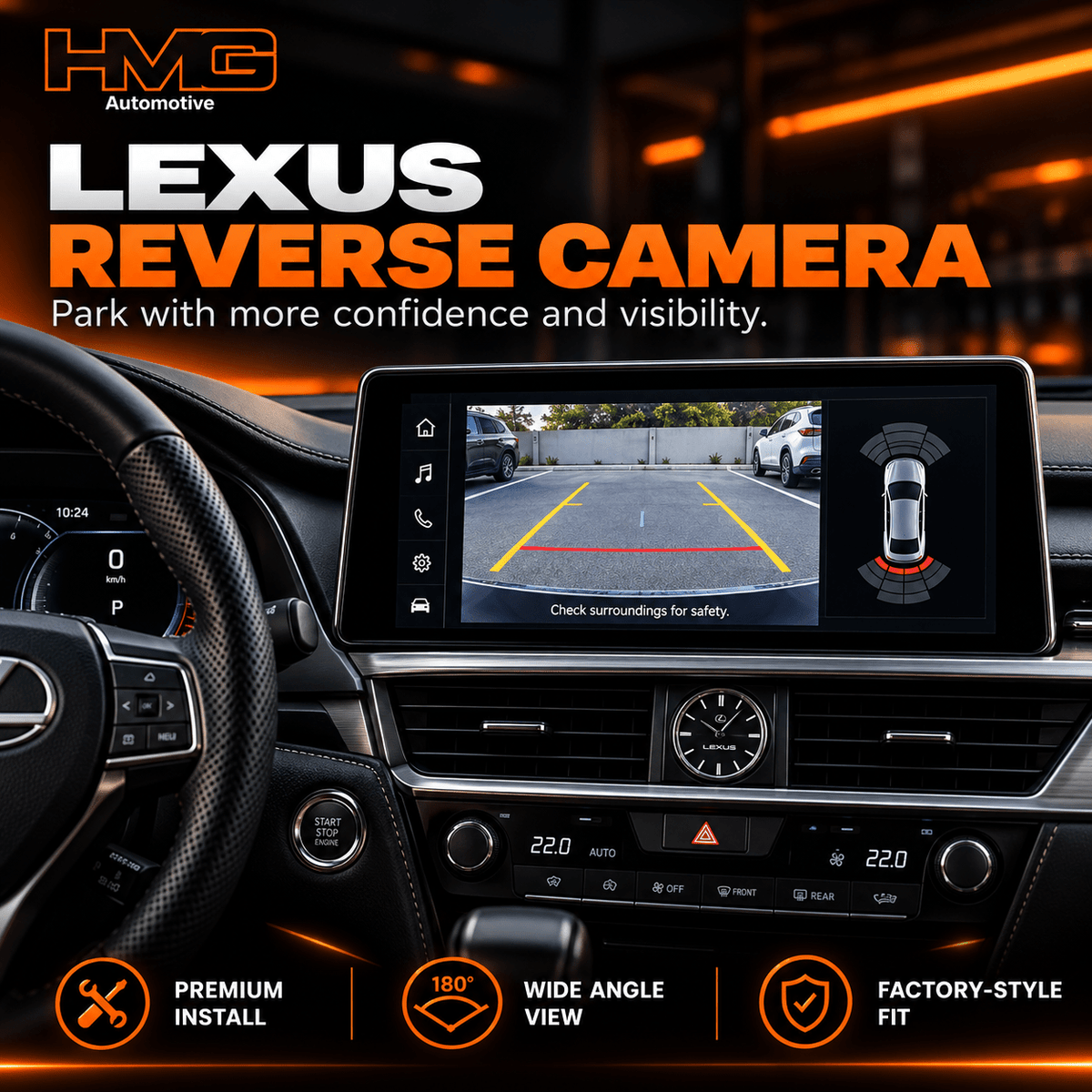 Lexus Reverse Camera Installation - HMG Automotive