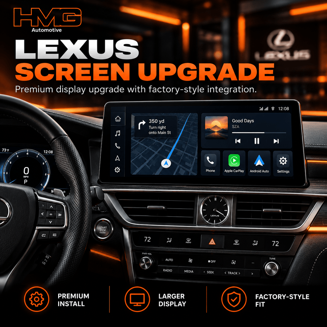 Lexus Screen Upgrade | Apple CarPlay & Android Auto - HMG Automotive