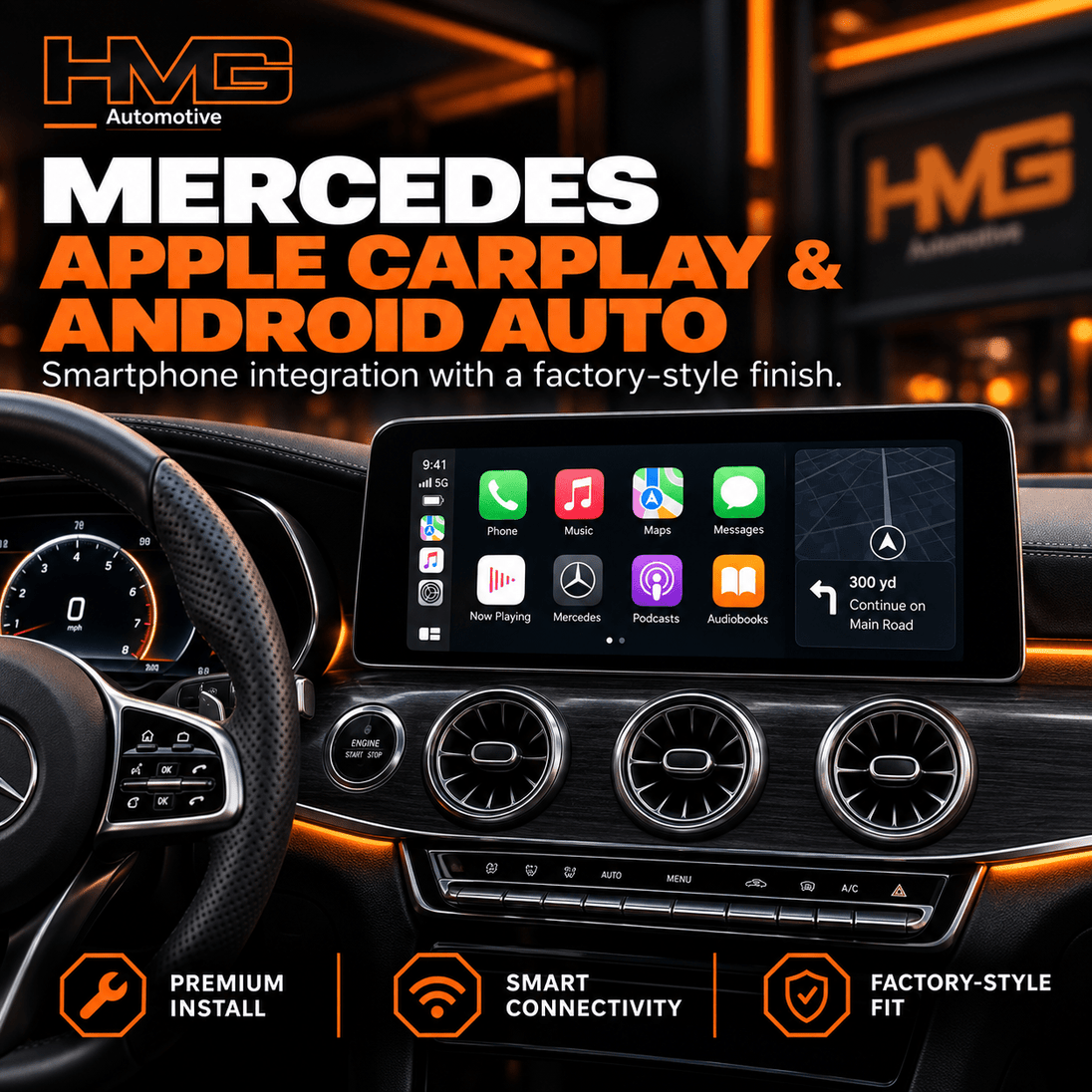 Mercedes-Benz Apple CarPlay & Android Auto Upgrade - HMG Automotive