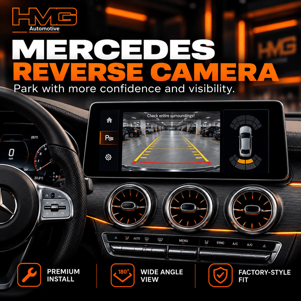 Mercedes-Benz Reverse Camera Installation - HMG Automotive