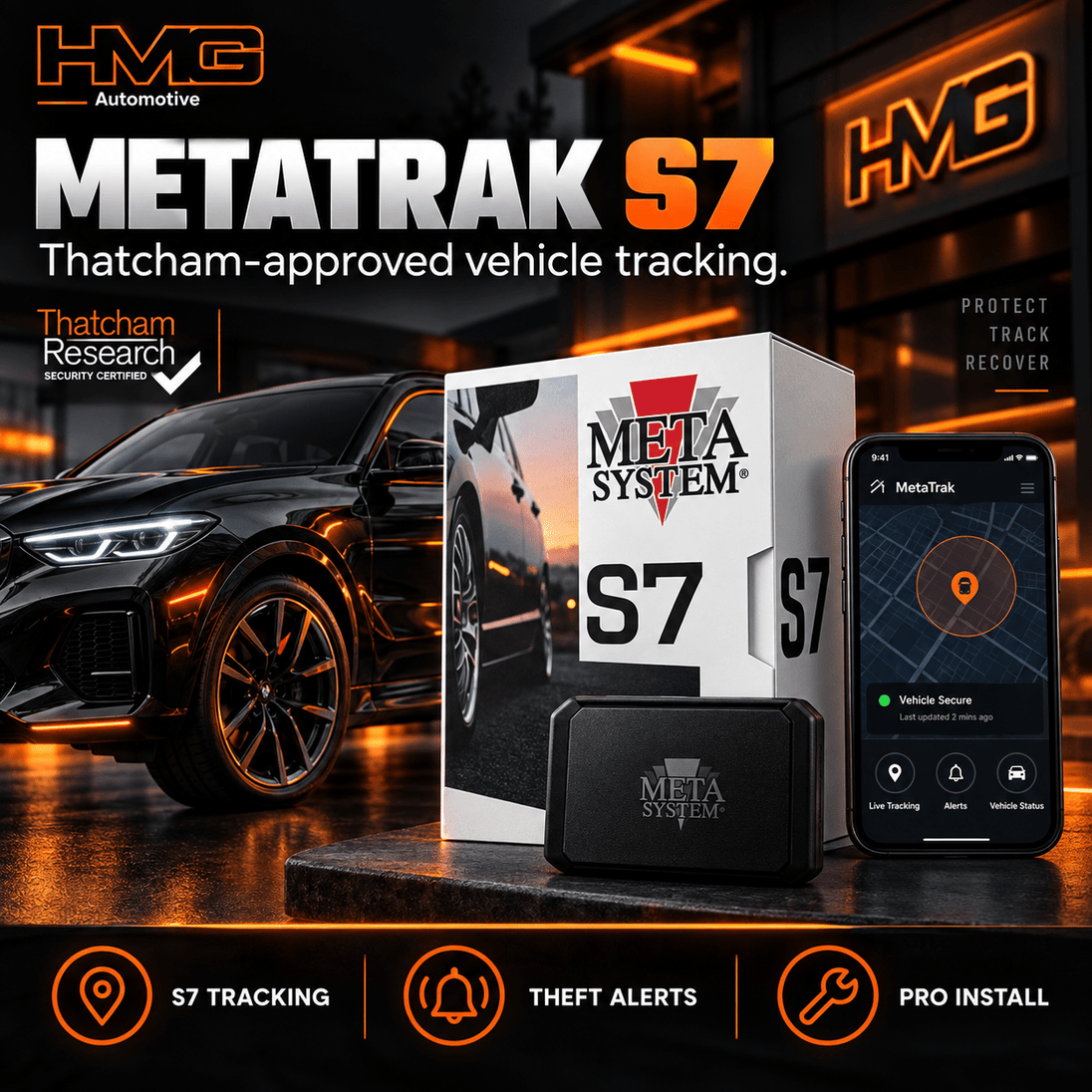 Meta Trak S7 Thatcham Approved Tracker - HMG Automotive