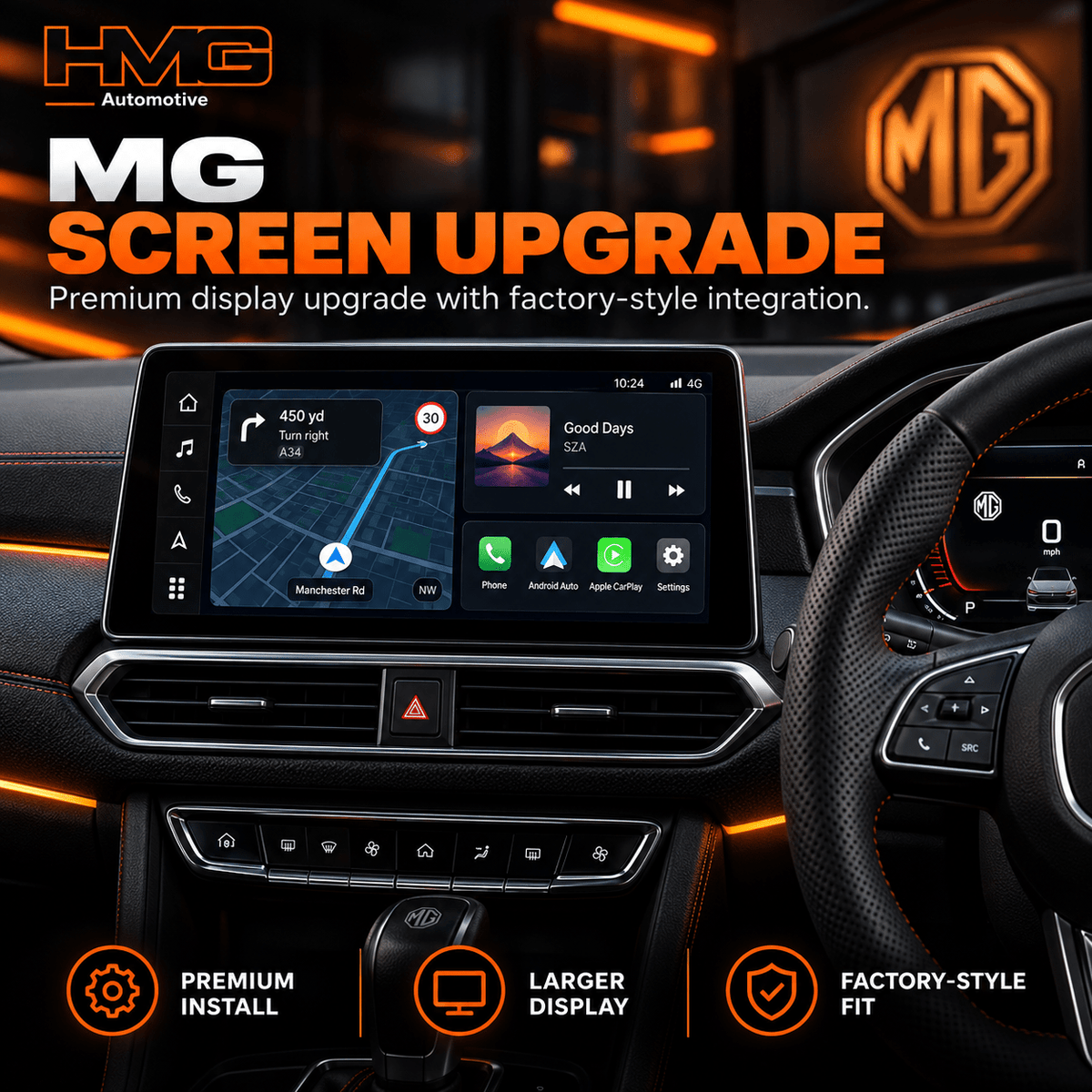 MG Screen Upgrade | Apple CarPlay & Android Auto - HMG Automotive