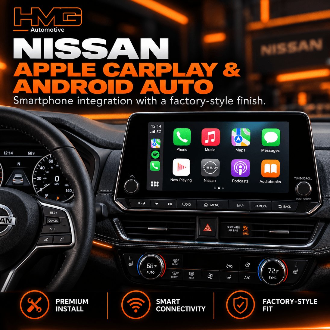 Nissan Apple CarPlay & Android Auto Upgrade - HMG Automotive