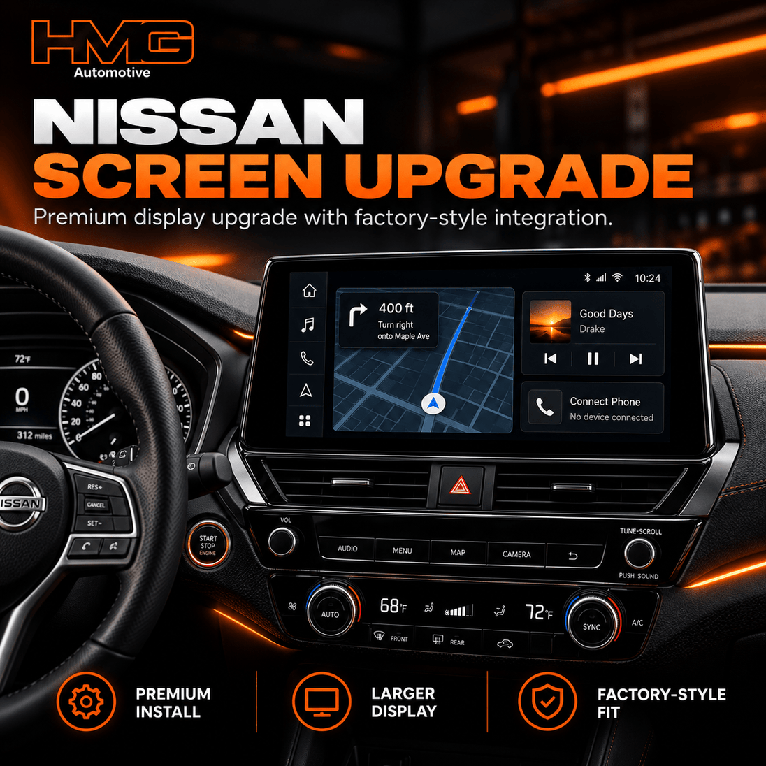 Nissan Screen Upgrade | Apple CarPlay & Android Auto - HMG Automotive