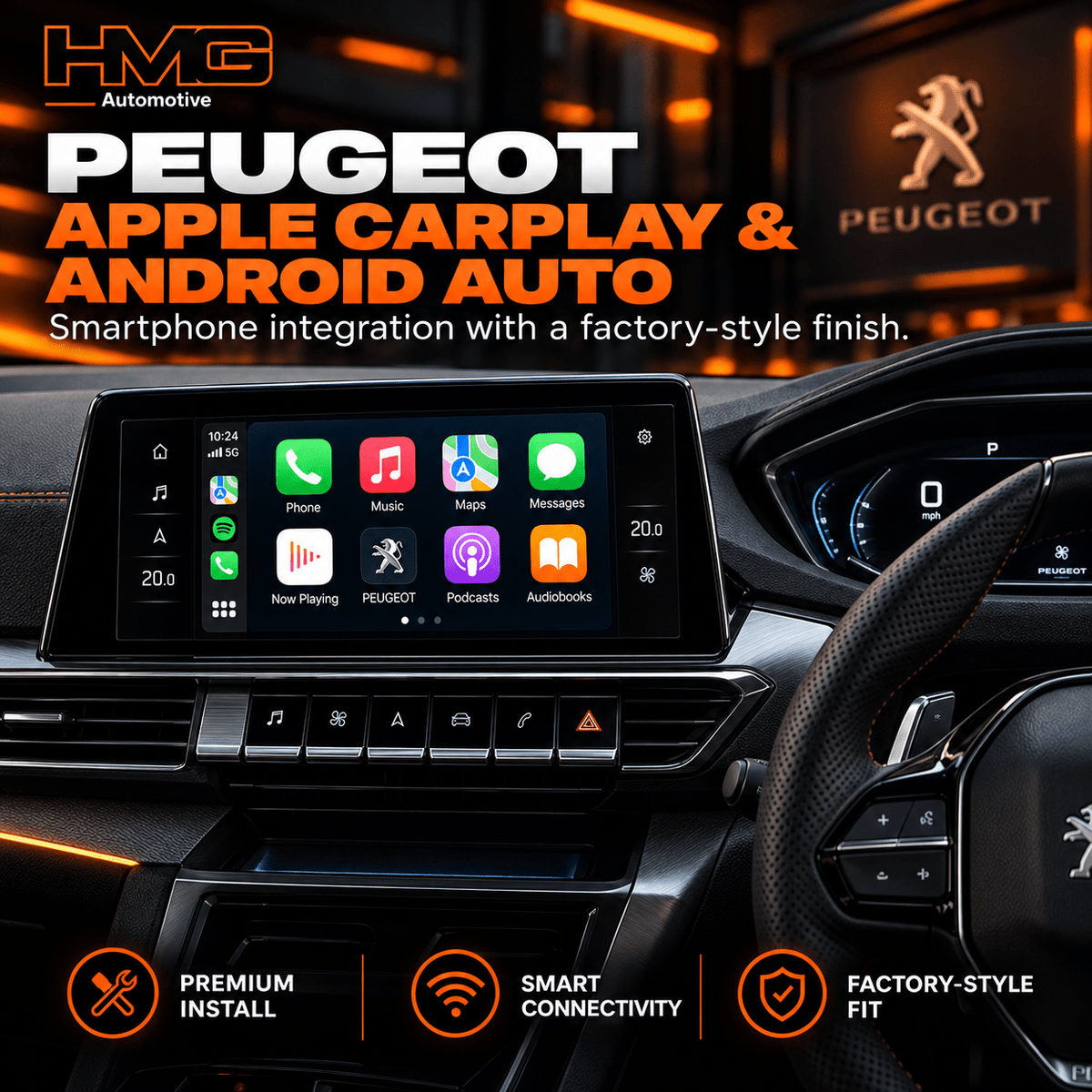 Peugeot Apple CarPlay & Android Auto Upgrade - HMG Automotive