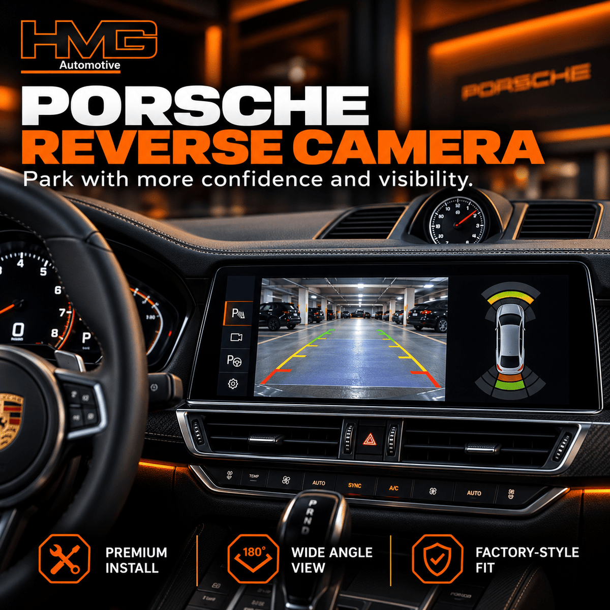 Porsche Reverse Camera Installation - HMG Automotive