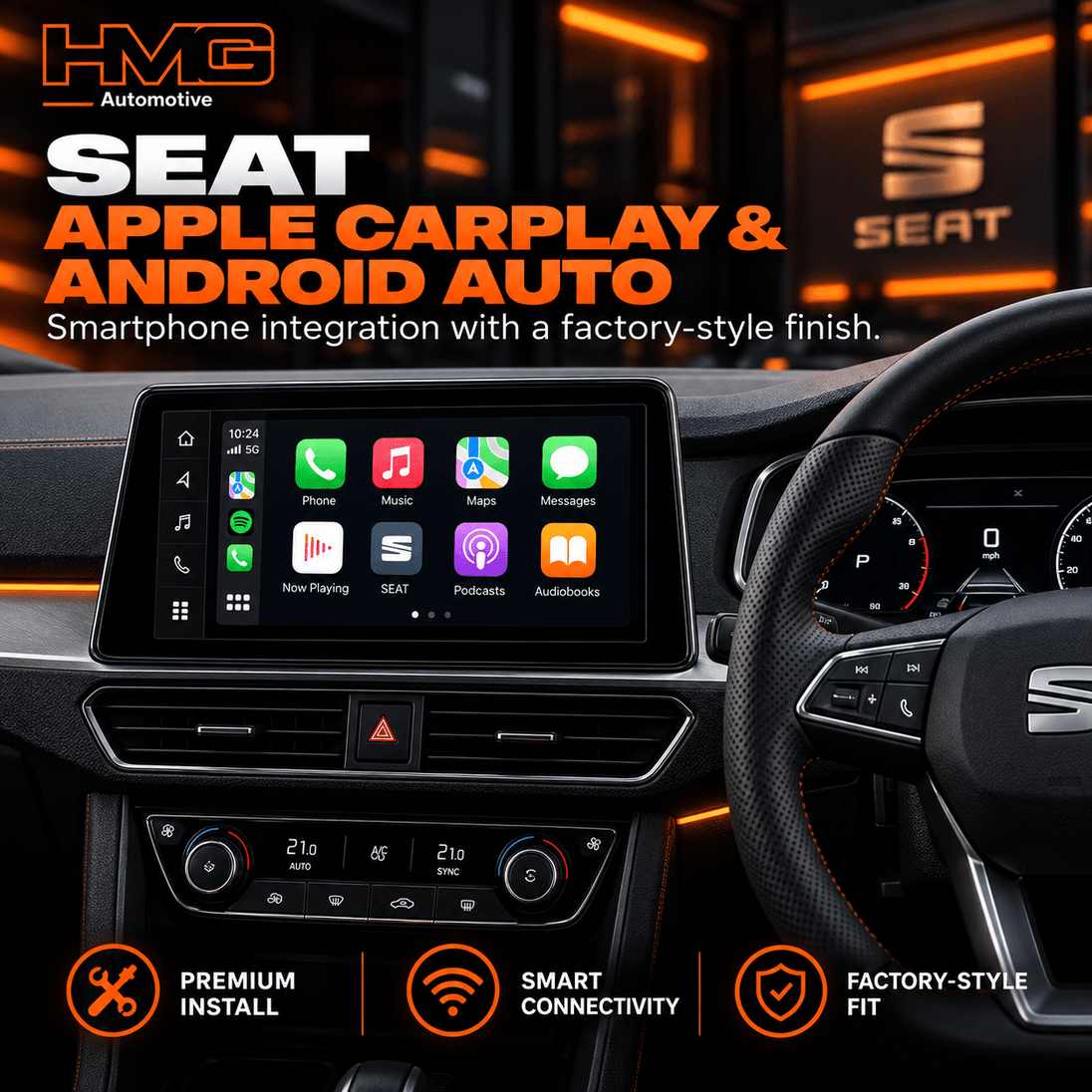 SEAT Apple CarPlay & Android Auto Upgrade - HMG Automotive