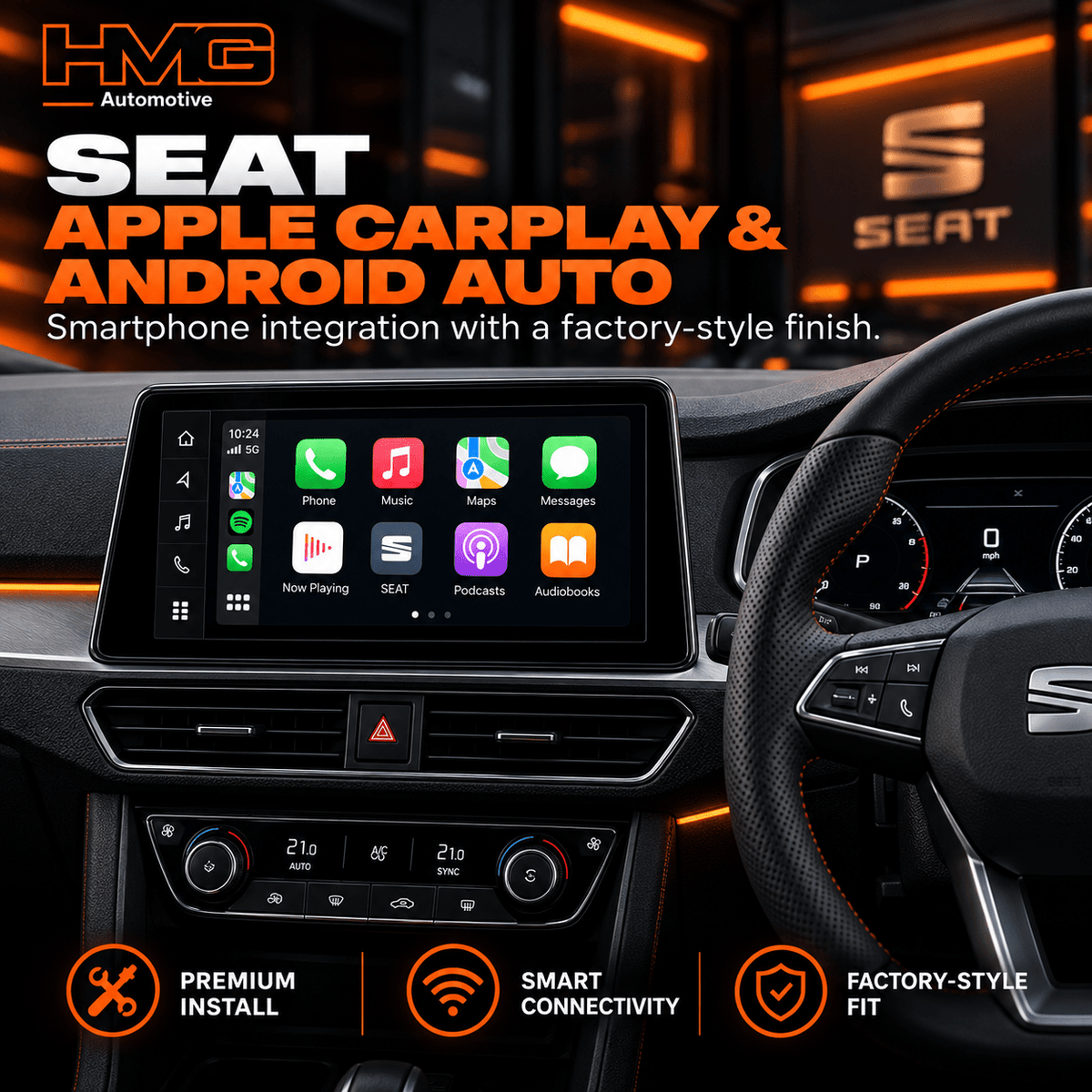 SEAT Apple CarPlay & Android Auto Upgrade - HMG Automotive
