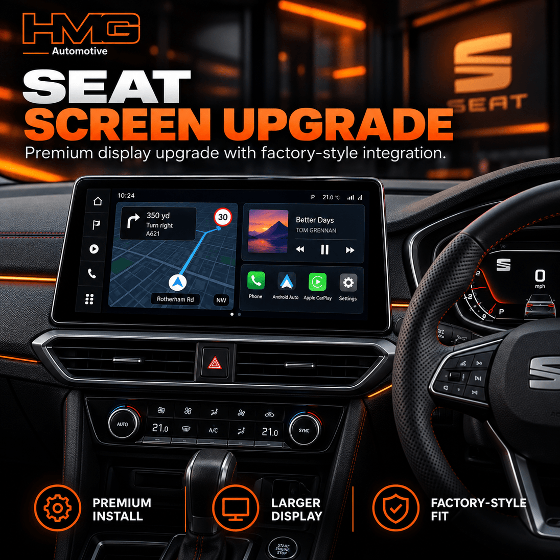 SEAT Screen Upgrade | Apple CarPlay & Android Auto - HMG Automotive