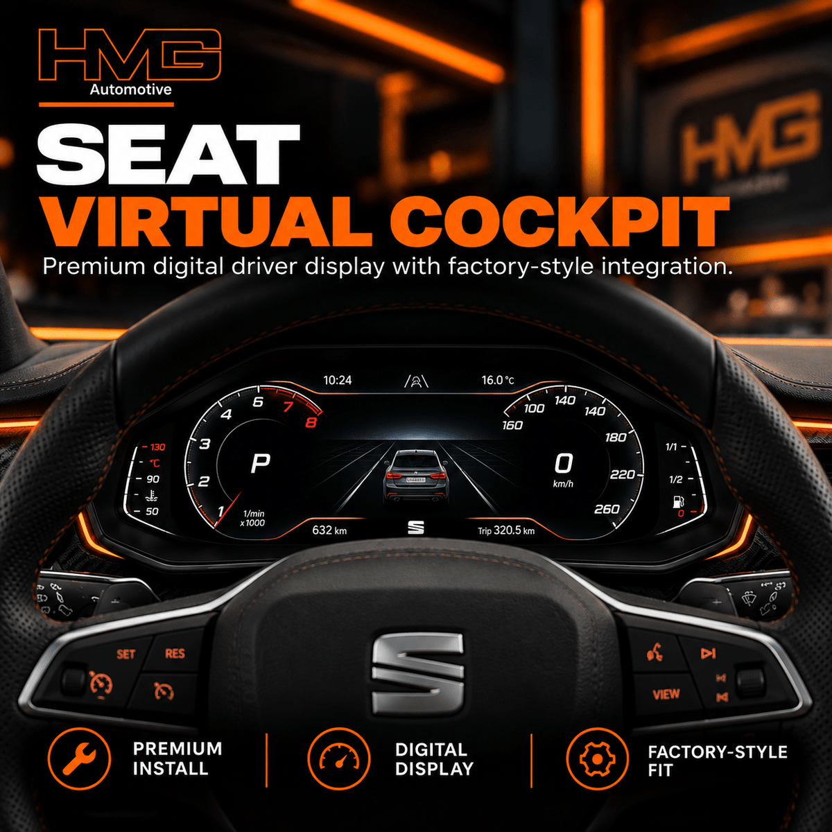 SEAT Virtual Cockpit Upgrade | Digital Instrument Cluster - HMG Automotive