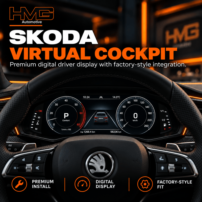 Skoda Virtual Cockpit Upgrade | Digital Instrument Cluster - HMG Automotive