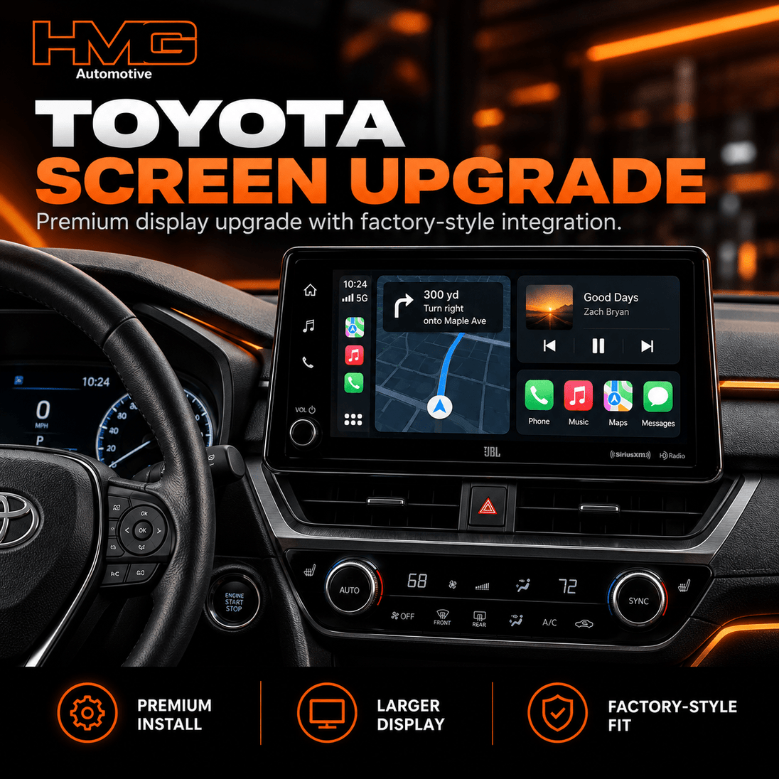 Toyota Screen Upgrade | Apple CarPlay & Android Auto - HMG Automotive