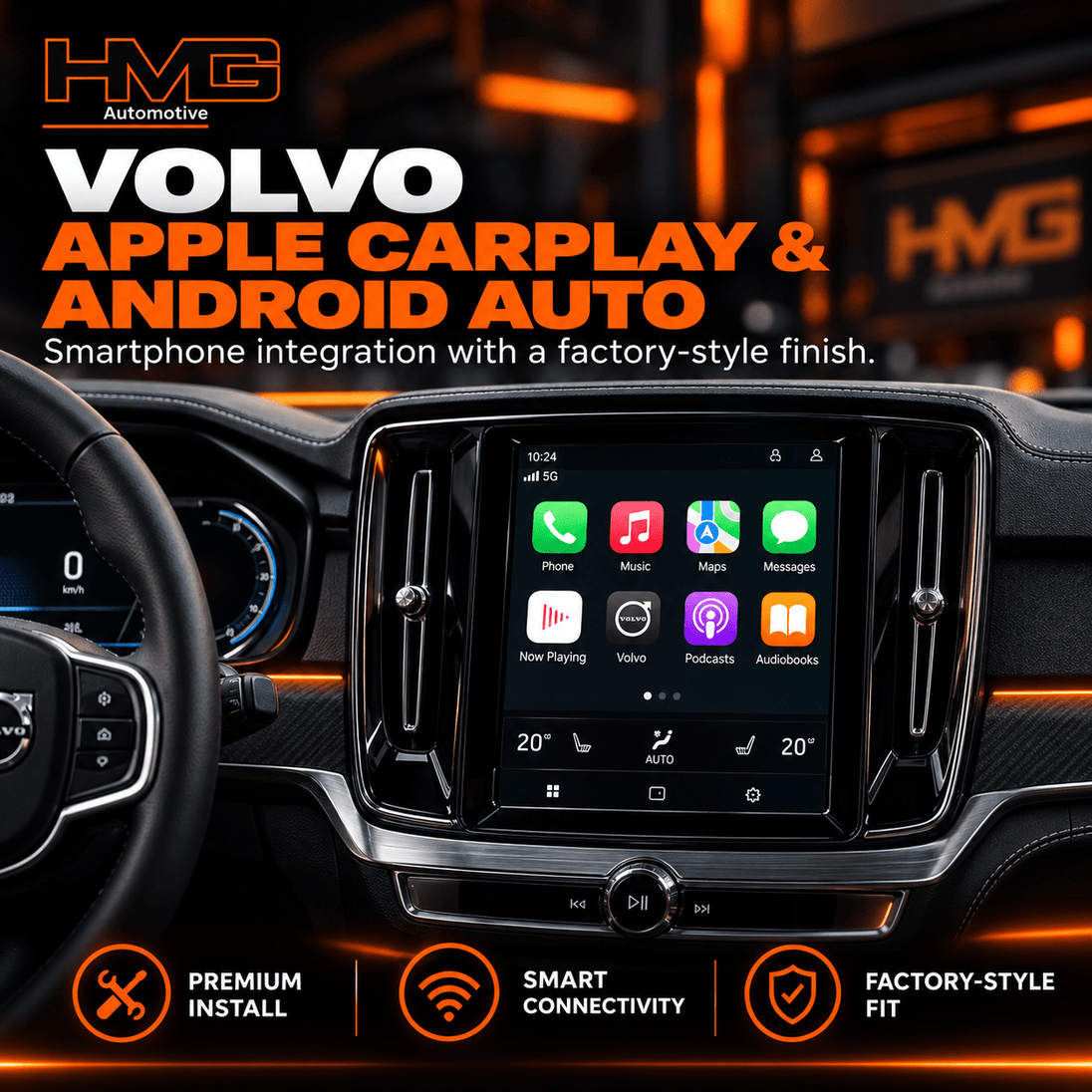 Volvo Apple CarPlay & Android Auto Upgrade - HMG Automotive