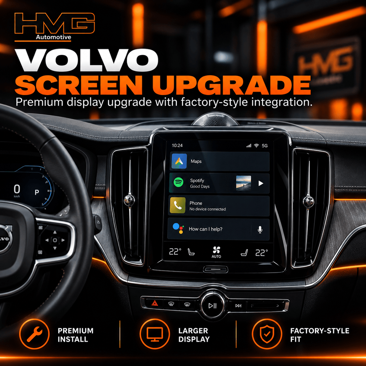 Volvo Screen Upgrade | Apple CarPlay & Android Auto - HMG Automotive
